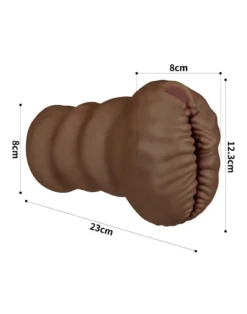 Lovetoy - Stroker Masturbator Alien's Pie 2 - Donkere Huidskleur -Cock & Ball Toys winkel Lovetoy Stroker Masturbator ALIENS PIE 2 donkere huidskleur 9