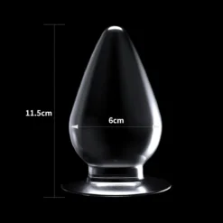 Lovetoy - Transparante Buttplug Flawless 11.5 X 6 Cm -Cock & Ball Toys winkel Lovetoy Transparante Buttplug Flawless 11 5 x 6 cm 5