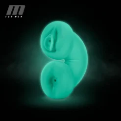 M For Men Soft And Wet Double Trouble Masturbator - Glow In The Dark