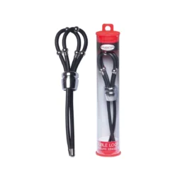 Malesation Double Loop Granate Single - Verstelbare Cockringen En Ball Stretcher - Chroom