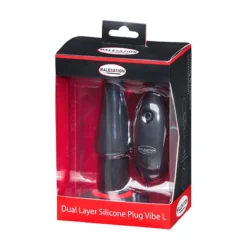 Malesation - Dual Layer Siliconen Vibrerende Buttplug -Cock & Ball Toys winkel Malesation Dual Layer Siliconen Vibrerende Buttplug 3