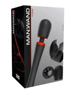 Man.Wand Extreme Powerwand Masturbator En Wand Vibrator Met Opzetstukken - Zwart -Cock & Ball Toys winkel Man Wand Extreme Powerwand Masturbator en Wand Vibrator met opzetstukken zwart 4