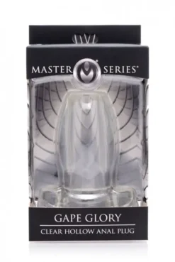 EDC Master Series - Gape Glory Transparante Buttplug -Cock & Ball Toys winkel Master Series Gape Glory Transparante Buttplug 5