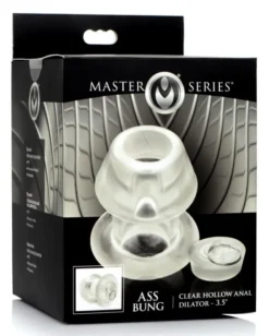 EDC Master Series - Holle Transparante Anaal Plug Met Stop -Cock & Ball Toys winkel Master Series Holle Transparante Anaal Plug Met Stop 7