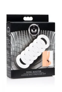 EDC Master Series - Ring Master Ballstretcher Set - Transparant -Cock & Ball Toys winkel Master Series Ring Master Ballstretcher Set transparant 3