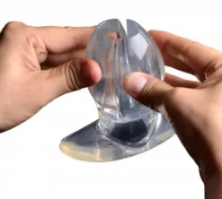 Master Series - Spreidende Buttplug Claw - Transparant -Cock & Ball Toys winkel Master Series Spreidende Buttplug Claw transparant 4