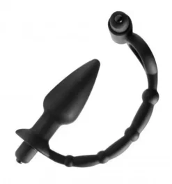 EDC Master Series - Vibrerende Penisring Met Buttplug Viaticus -Cock & Ball Toys winkel Master Series Vibrerende penisring met Buttplug Viaticus 4