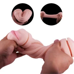 Perfect Lover Masturbator Mond Met Zachte Tanden/vagina -Cock & Ball Toys winkel Masturbator Mond Met Zachte tandenvagina 4