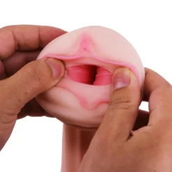 Perfect Lover Masturbator Mond Met Zachte Tanden/vagina -Cock & Ball Toys winkel Masturbator Mond Met Zachte tandenvagina 5