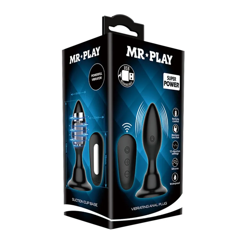 Mr. Play Vibrerende Anaal Plug Met Afstandsbediening - Classic Buttplug 7 Mr. Play Vibrerende Anaal Plug Met Afstandsbediening - Classic Buttplug - Afbeelding 7