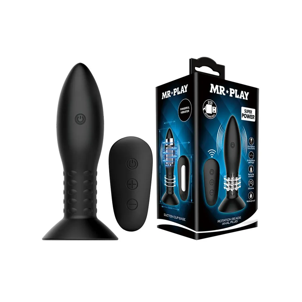 Mr. Play Vibrerende Anaal Plug Met Afstandsbediening En Roterende Kralen 2 Mr. Play Vibrerende Anaal Plug Met Afstandsbediening En Roterende Kralen - Afbeelding 2
