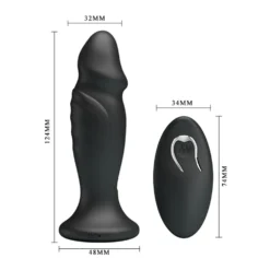 Mr. Play Vibrerende Oplaadbare Anaal Plug Met Afstandsbediening - P-Shape 12 Mr. Play Vibrerende Oplaadbare Anaal Plug Met Afstandsbediening - P-Shape -Cock & Ball Toys winkel Mr Play vibrerende oplaadbare anaal plug met afstandsbediening P Shape 5
