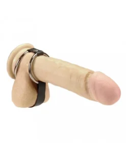 Rimba Bondage Play Penis Sleeve Met Metalen Ringen Ø 35 En 50 Mm En Ballensplitser