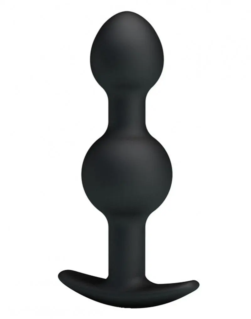 Pretty Love - Geisha Anal Plug Dubbel Met Metalen Kogeltjes 1 Pretty Love - Geisha Anal Plug Dubbel Met Metalen Kogeltjes