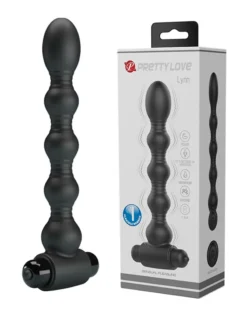 Pretty Love - Vibrerende Buttplug Lynn - Zwart -Cock & Ball Toys winkel Pretty Love Vibrerende Buttplug Lynn zwart 4