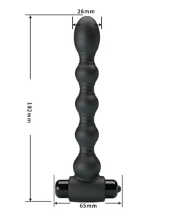 Pretty Love - Vibrerende Buttplug Lynn - Zwart -Cock & Ball Toys winkel Pretty Love Vibrerende Buttplug Lynn zwart 7