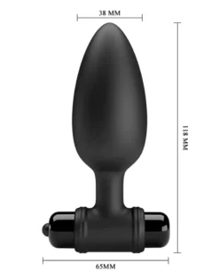 Pretty Love - Vibrerende Buttplug Vibra Buttplug II - Zwart -Cock & Ball Toys winkel Pretty Love Vibrerende Buttplug Vibra Buttplug II zwart 8