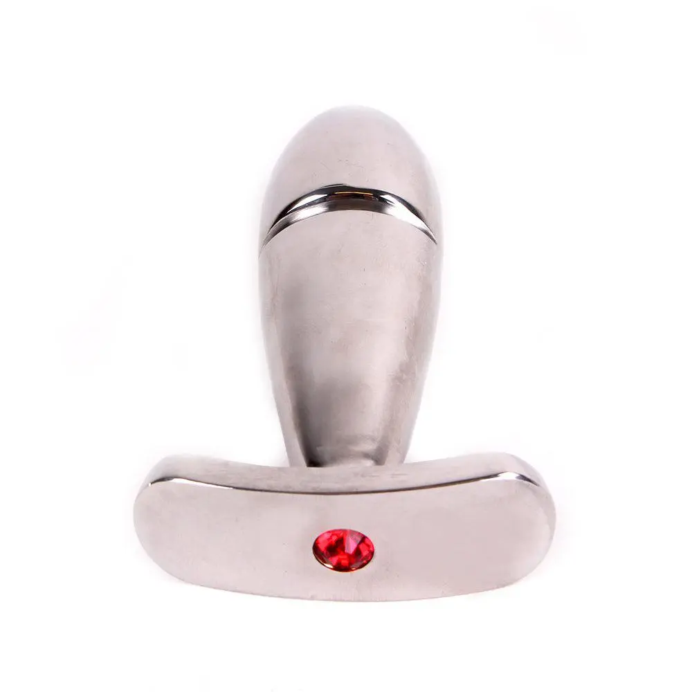 Kiotos RVS Vinger Buttplug Met Rood Sierkristal 2 Kiotos RVS Vinger Buttplug Met Rood Sierkristal - Afbeelding 2