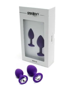 RIMBA TOYS Rimba Berlin Bling Buttplug - Set Met Twee Buttplugs Met Kristal - Paars