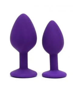 RIMBA TOYS Rimba Berlin Bling Buttplug - Set Met Twee Buttplugs Met Kristal - Paars -Cock & Ball Toys winkel Rimba Berlin Bling Buttplug Set met twee buttplugs met kristal paars 6