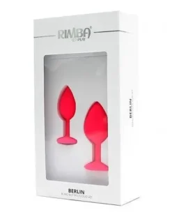 RIMBA TOYS Rimba Berlin Bling Buttplug - Set Met Twee Buttplugs Met Kristal - Roze -Cock & Ball Toys winkel Rimba Berlin Bling Buttplug Set met twee buttplugs met kristal roze 5