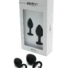 RIMBA TOYS Rimba Berlin Bling Buttplug - Set Met Twee Buttplugs Met Kristal - Zwart