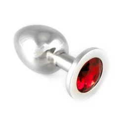 Rimba Bondage Play - Buttplug Groot Met Rood Kristal