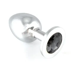 Rimba Bondage Play - Buttplug Groot Met Zwart Kristal