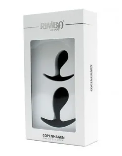 RIMBA TOYS Rimba Copenhagen Anaal Plugs - Set Van 2 Buttplugs - Zwart -Cock & Ball Toys winkel Rimba Copenhagen Anaal plugs set van 2 buttplugs zwart 6