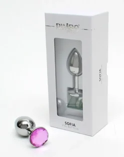 RIMBA TOYS Rimba Metalen Buttplug Met Kristal Sofia - Roze