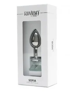 RIMBA TOYS Rimba Metalen Buttplug Met Kristal Sofia - Wit -Cock & Ball Toys winkel Rimba Metalen Buttplug met kristal Sofia wit 6