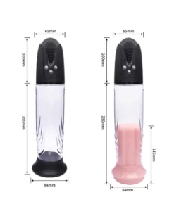 RIMBA TOYS Rimba P Pump PP05 Elektronische Penispomp Met Vagina Sleeve - Zwart 23 RIMBA TOYS Rimba P Pump PP05 Elektronische Penispomp Met Vagina Sleeve - Zwart -Cock & Ball Toys winkel Rimba P Pump PP05 Elektronische Penispomp met Vagina Sleeve Zwart 10
