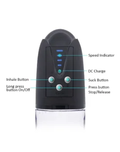 RIMBA TOYS Rimba P Pump PP05 Elektronische Penispomp Met Vagina Sleeve - Zwart 26 RIMBA TOYS Rimba P Pump PP05 Elektronische Penispomp Met Vagina Sleeve - Zwart -Cock & Ball Toys winkel Rimba P Pump PP05 Elektronische Penispomp met Vagina Sleeve Zwart 13