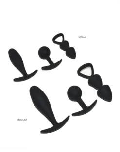 Rimba Toys - Buttplug Set Van 3 Basel - Zwart -Cock & Ball Toys winkel Rimba Toys Buttplug Set Van 3 Basel Zwart 3