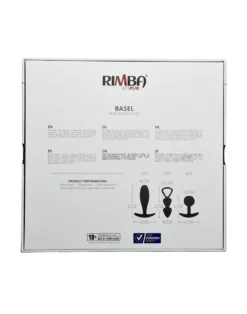 Rimba Toys - Buttplug Set Van 3 Basel - Zwart -Cock & Ball Toys winkel Rimba Toys Buttplug Set Van 3 Basel Zwart 6