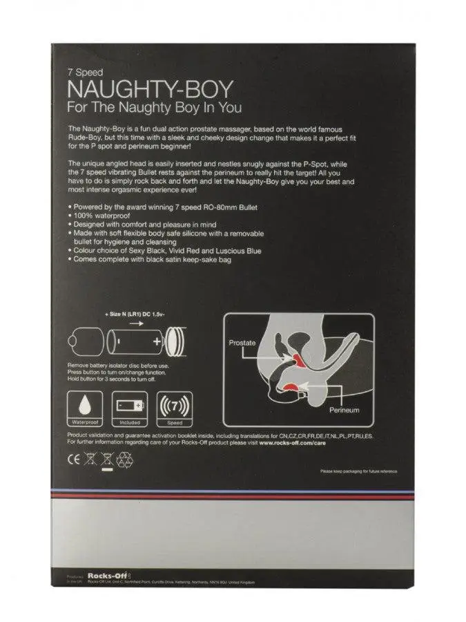 Rocks Off Rocks-off - Naughty-Boy Vibrerende Buttplug 3 Rocks Off Rocks-off - Naughty-Boy Vibrerende Buttplug - Afbeelding 3