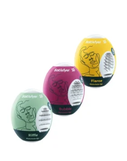 Satisfyer - Mini Masturbator 3 Stuks - Riffle, Bubble, Fierce