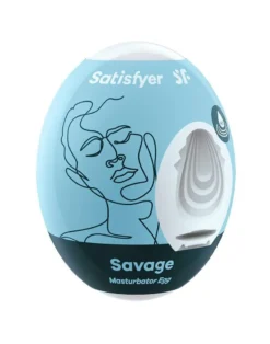 Satisfyer - Mini Masturbator Savage - Lichtblauw