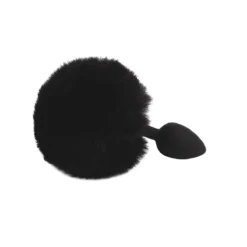 Señuelo - Siliconen Buttplug Met Konijnenstaart - Zwart -Cock & Ball Toys winkel Senuelo Siliconen Buttplug Met Konijnenstaart Zwart 5