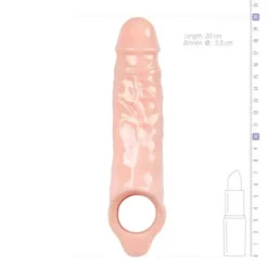 Size Matters - Really Ample Verlengende Penis Sleeve - Lichte Huidskleur 10 Size Matters - Really Ample Verlengende Penis Sleeve - Lichte Huidskleur -Cock & Ball Toys winkel Size Matters Really Ample Verlengende Penis sleeve lichte huidskleur 5