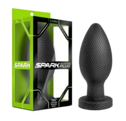 Spark Siliconen Anaal Plug Carbon Fiber - Zwart -Cock & Ball Toys winkel Spark Siliconen Anaal Plug Carbon Fiber zwart 4