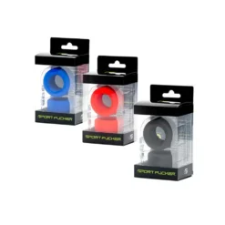Sport Fucker - Nut Job Set Van 2 Rekbare Cockringen/ball Stretchers - Blauw -Cock & Ball Toys winkel Sport Fucker Nut Job set van 2 rekbare cockringenball stretchers blauw 3