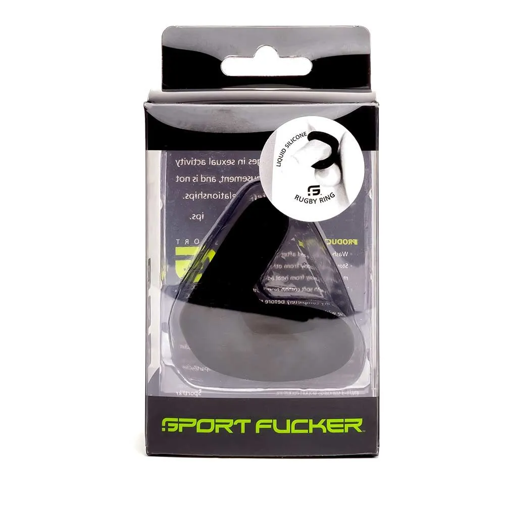 Sport Fucker - Rugby Ring Rekbare Cockring - Zwart 5 Sport Fucker - Rugby Ring Rekbare Cockring - Zwart - Afbeelding 5
