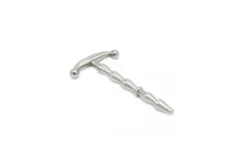 Kiotos Steel Stalen Penisstick Geribbeld XL