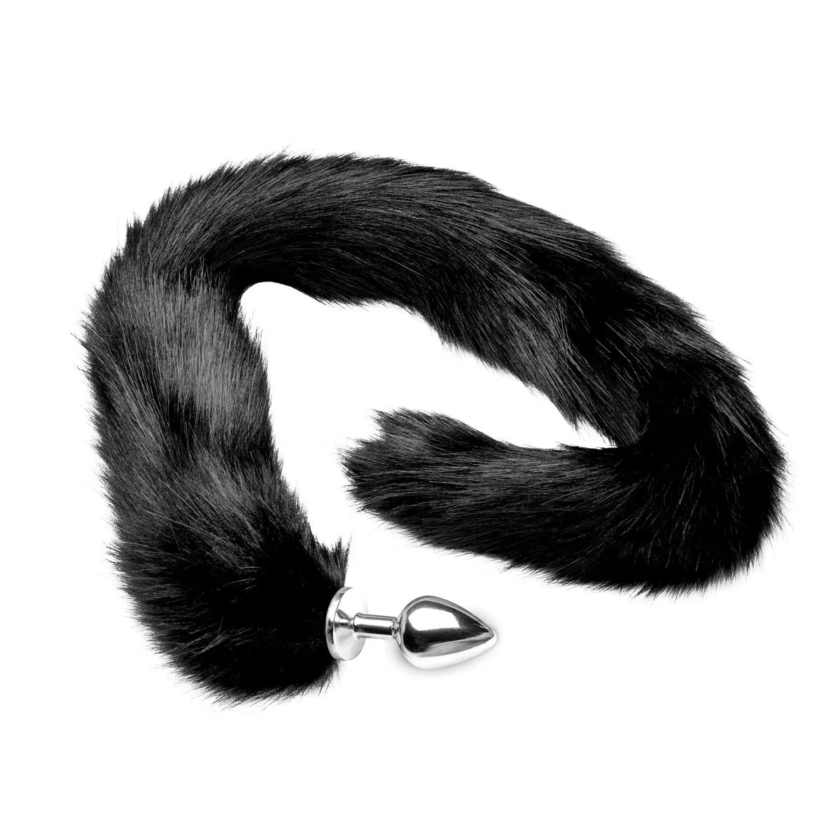O-products Tailz - Extra Long Midnight Mink Staart Met Aluminium Anaal Plug - Zwart 1 O-products Tailz - Extra Long Midnight Mink Staart Met Aluminium Anaal Plug - Zwart