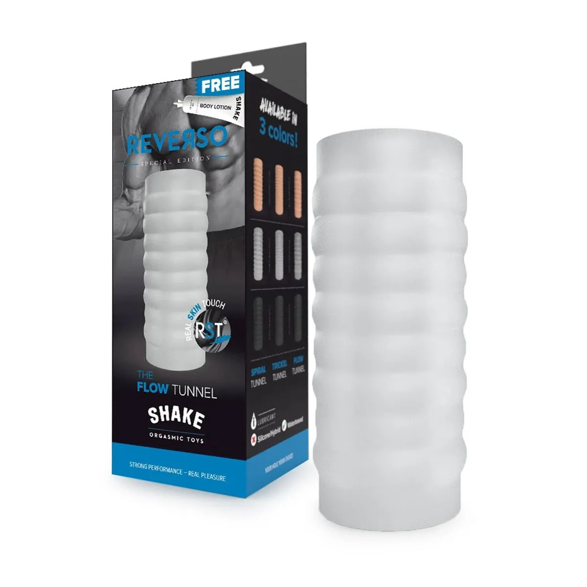 Shake Orgasmic Toys The Flow Masturbator - Transparant 1 Shake Orgasmic Toys The Flow Masturbator - Transparant