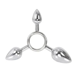 O-products Triple O Driedubbele Buttplug Van Aluminium