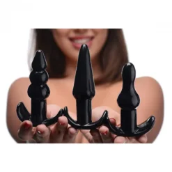 EDC Vibrerende Buttplug Set - Driedelig -Cock & Ball Toys winkel Vibrerende Buttplug Set Driedelig 3