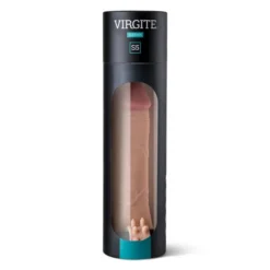 Virgite - Vibrerende Penis Sleeve Die Echt Aanvoelt 19 Cm - Lichte Huidskleur -Cock & Ball Toys winkel Virgite Vibrerende Penis Sleeve die echt aanvoelt 19 cm Lichte Huidskleur 4