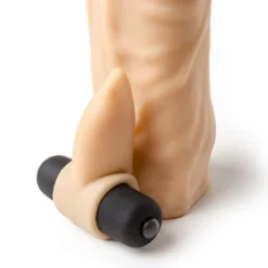Virgite - Vibrerende Penis Sleeve Die Echt Aanvoelt Met Clitoris Stimulator 20 Cm - Lichte Huidskleur -Cock & Ball Toys winkel Virgite Vibrerende penis sleeve die echt aanvoelt Met clitoris stimulator 20 cm Lichte Huidskleur 3